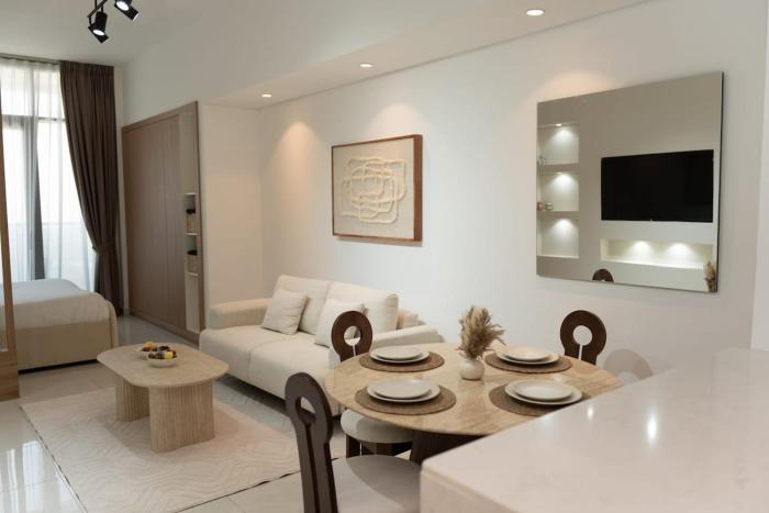 Apartment Studio Design Blue Wave