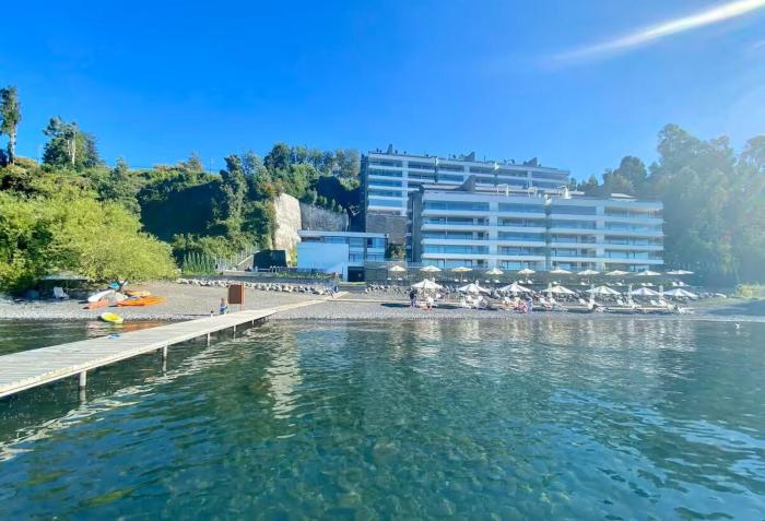 Panoramic View Lake Shore