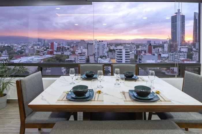 Air Conditioning Glamorous Sunset Panoramic Views