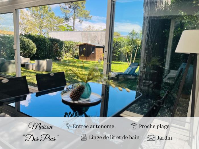 Maison des Pins - Jardin, calme et plage -