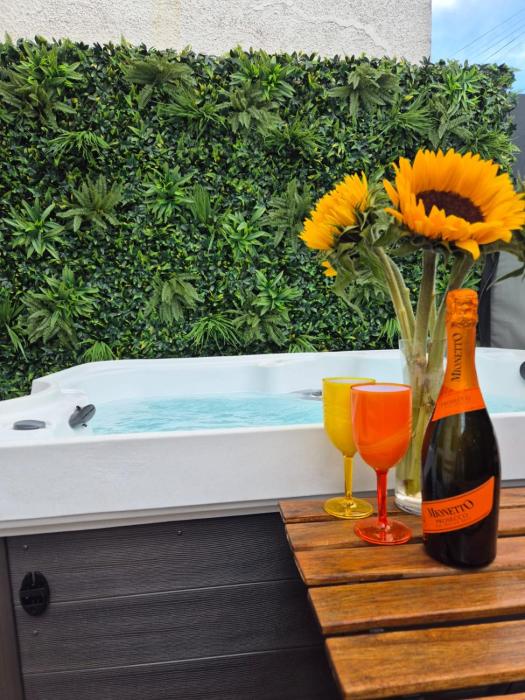 JUNGLE HOT TUB, games room, near eateries, micro brewery, pubs, beauty salons and boutique shops, Argyle, free Netflix, in the heart of Plymouth - Dogs welcome - Hosted by Absolute Accommodation Plymouth
