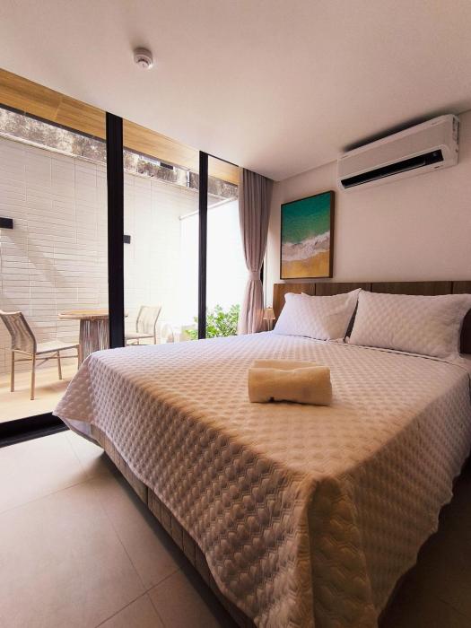 Flats térreo pé na areia no Alta Marine