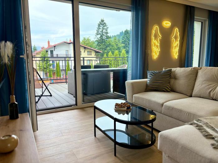 Nowy Apartament z ogromnym TARASEM i z sauną 4os blisko gondoli