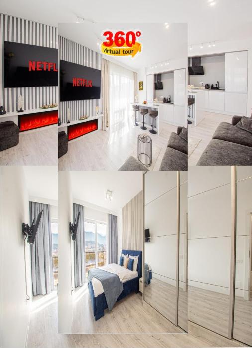 MoHost View 2BR - Top Floor Luxury Mountains View -AC-