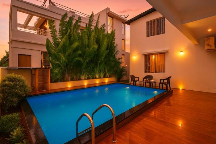 ll EMPYREAN STAY ll ROYAL SUPREME VILLA ll 3BHK ll AC ll PVT POOL ll FREE WIFI ll MINI BAR