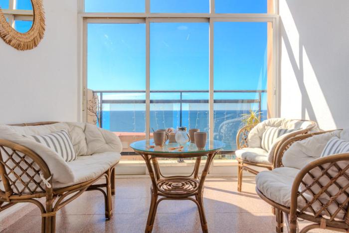 Infinite view of Tabarca near the sea and airport