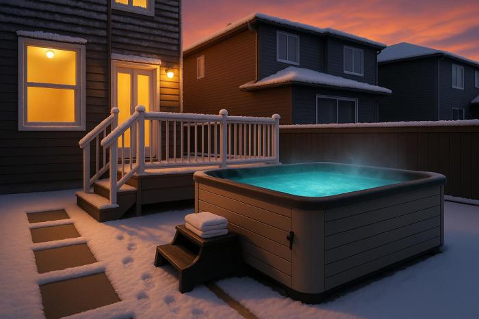 Nordic Oasis near West Edmonton Mall with Hot Tub & King Ensuite