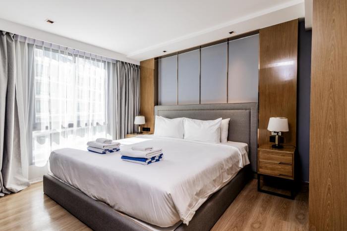 Bright 1BR SeaView Condo Pools Gyms S4512 วิวทะเล