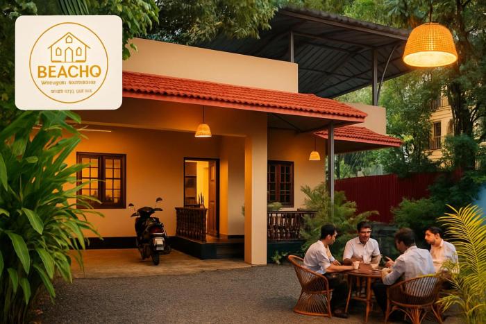 BEACHO 2 bhk private entire villa with kitchen varkala cliff south