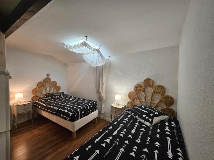 Chambre emmanuelle dans le loft bleu