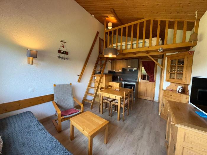 Studio cabine 4 pers, animaux admis, parking privé, Les Saisies - FR-1-293-414