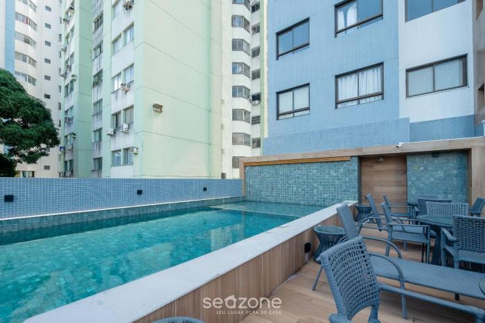 Studio Moderno em cond. c piscina HFO0208