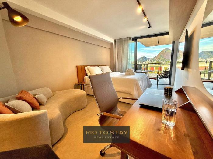 Studio Leblon - Vista Cristo, novo, piscina e gym