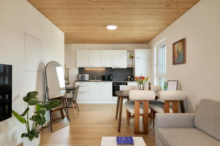 VORALIVING - Modernes Neubau Apartment Toplage - Parkplatz - WLAN, 24 7 Check-in