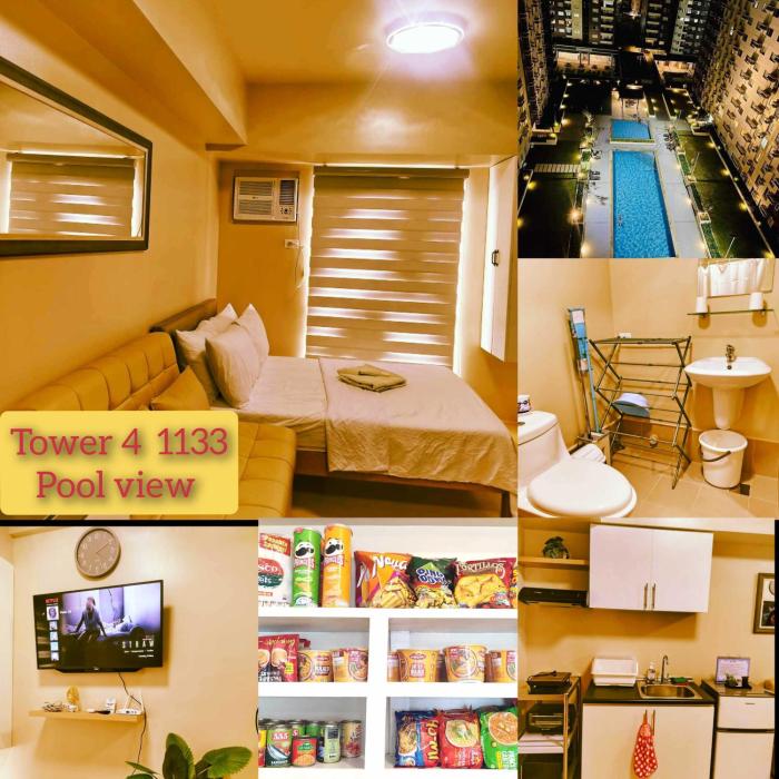 1133 Tower 4 Avida Atria Iloilo Pool View Comfy Cozy Central Studio Unit