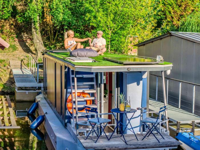 Houseboat Prague with Paddle Boat -Sail, Explore and Relax