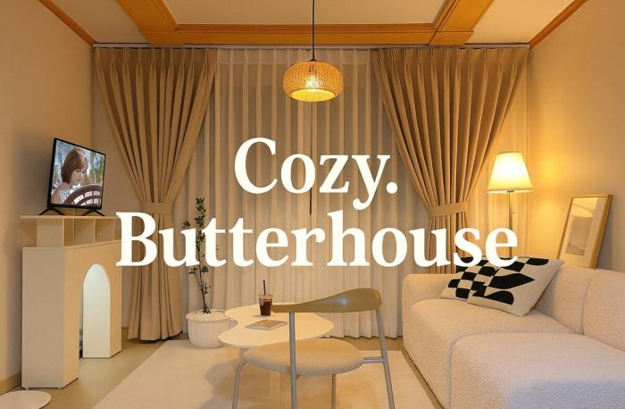 COZY BUTTERHOUSE, Near Metro, Close to Airport, Hongdae, WIFI, Long Biz Trip, Local Vibe