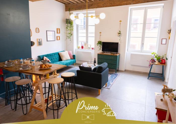 Le Carnot - Appartement 5 personnes en Hyper-centre - Petit déjeuner - By Primo