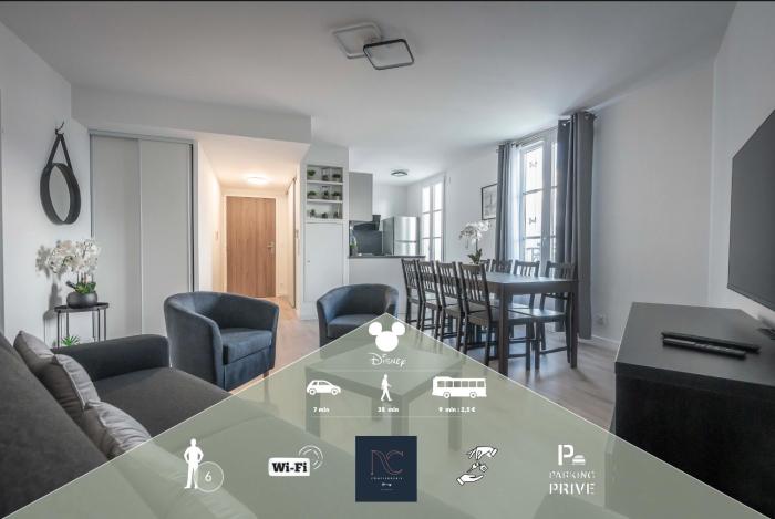 Disneyland-Paris, 6 personnes, Parking, Wifi