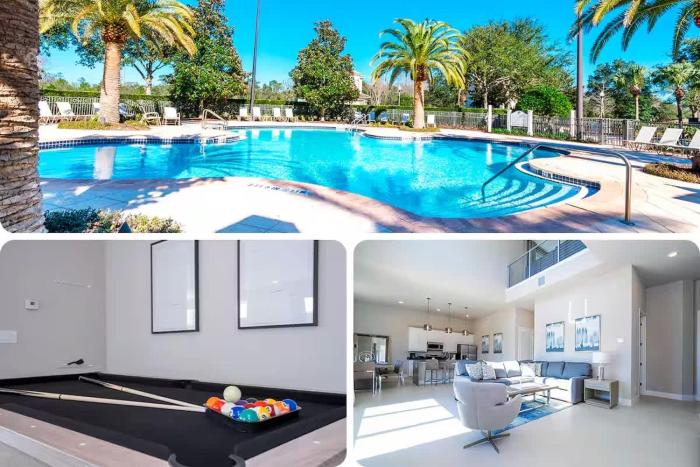 Stylish 5BR Villa - Pool Table - Near Disney Parks