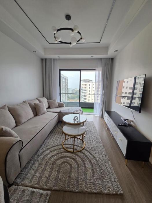 modern executive three bedroom apartment which features a swimming pool, state of the art fully equipped gym andmodern unmatched luxurious facilities which offfers luxury lifestyle