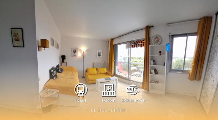 Le Belvédère - Studio Lumineux - Vue & Terrasse