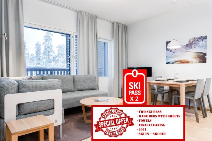 RukaHillChalet5 Ski In - Ski Out - SkiPass x2