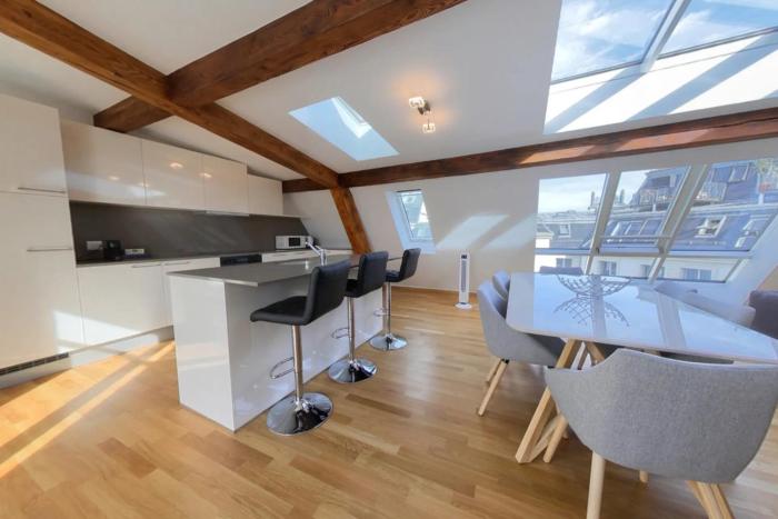 Bright & Airy 2-Bedroom Attic - Lausanne City Center - RM10-5F