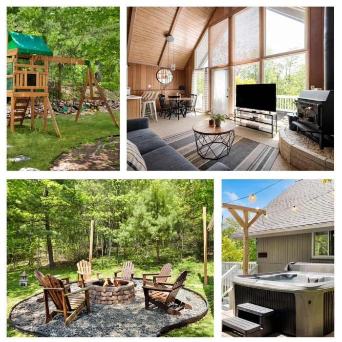 Mountain cabin w hot tub, fire pit & pet-friendly