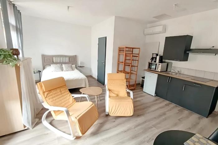 Large studio avec terrasse