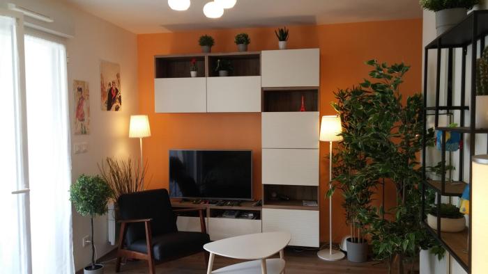 Charming studio with terrace and underground parking