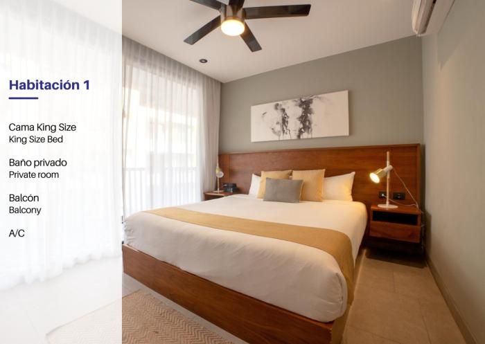 Modern Apartment with Pool in Playa del Carmen 2 BR