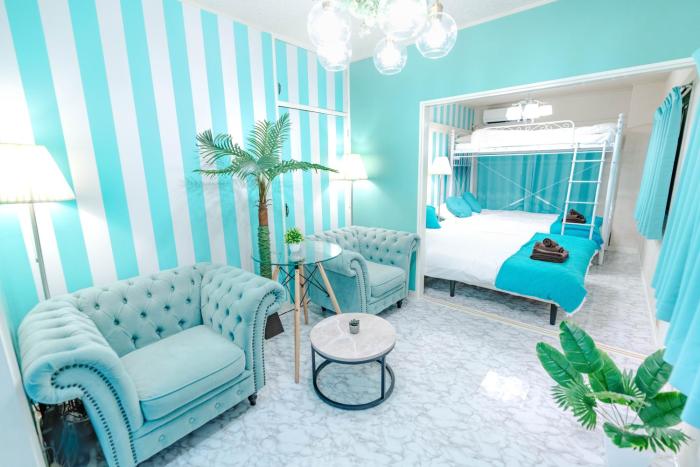 Max 9 people 3 min taxi Ikebukuro Station Tiffany Blue yellow Room 最大9名 池袋