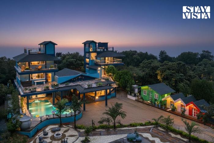 StayVista at Monte Blu with Views, Pool, Terrace