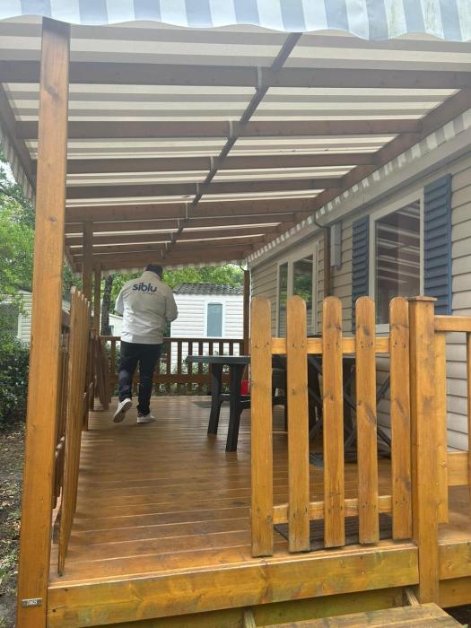 Mobilhome a la deco zen camping sur soulac