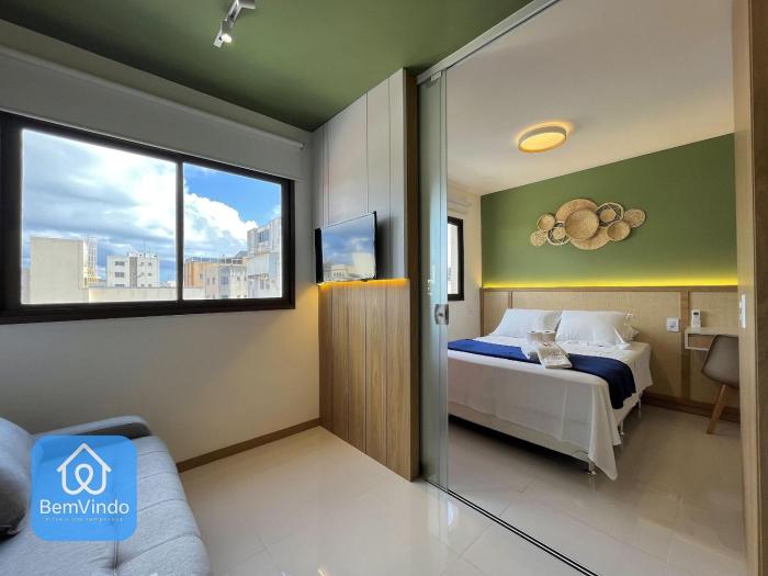 Quarto e Sala Organizado e Completo Na Ondina