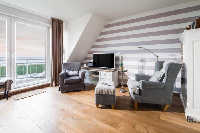 Haus Ebbe&Flut - Ferienwohnung Watt`n Blick mit Meerblick