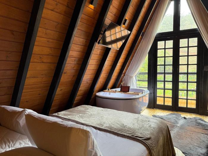 Chalé Aconchegante com Jacuzzi em Domingos Martins