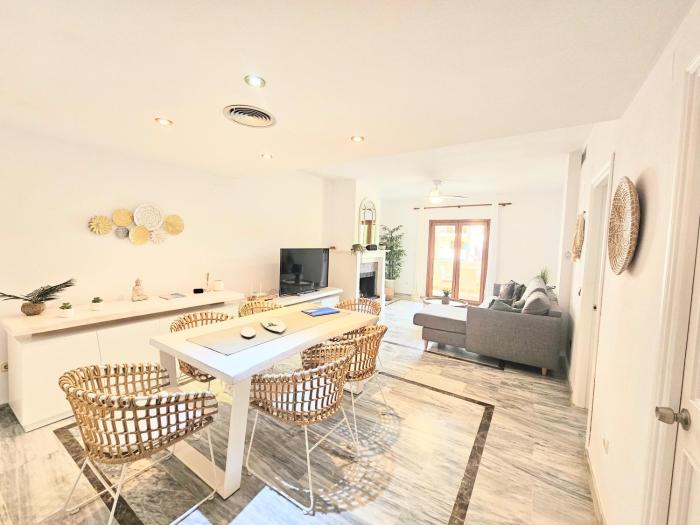 Monte Duquesa large 2 bed ground floor, close to Port and Beach with communal pool