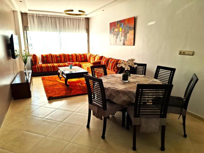 Apt 3 ch Casablanca 3 min Casa Voyageurs idéal pour une famille