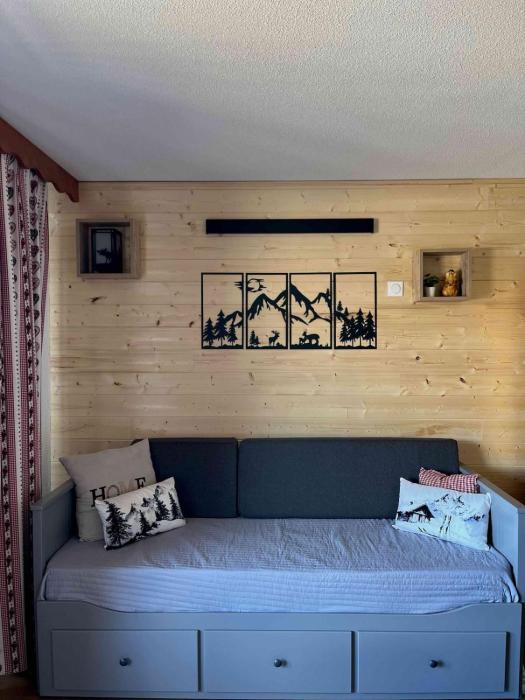 Appt 4 pers, 2 chambres-ski au pied-vue magnifique