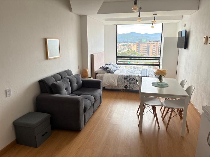 Loft-style studio with the best view in Chia