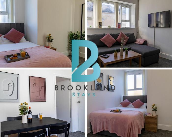 One Bedroom Flat by Brookland Stays Serviced Accommodation Short Lets Blackpool with Free WiFi