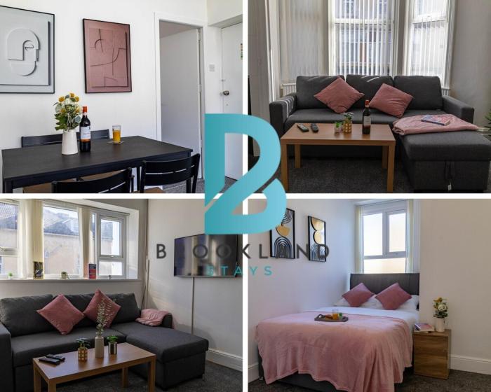 Brookland Stays Blackpool 1BR Apartment Sleeps 4 WiFi