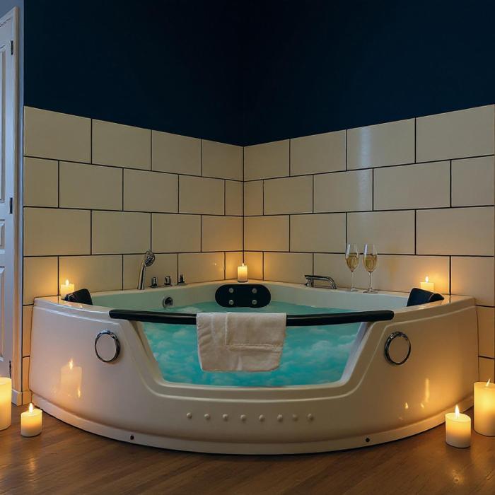 Baignoire Balnéo, Baby-foot & WiFi Fibre