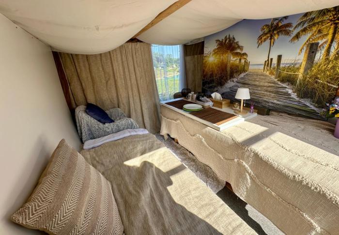 Zelt, Panorama Beach Gartenhaus am SEE, Wiener Neustadt, Autark