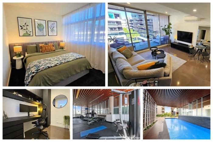 LUXE Waterloo 1 bed with parking gym & pool