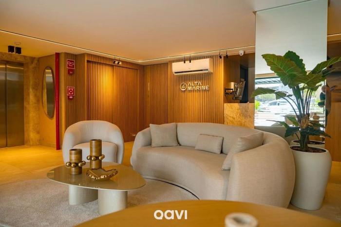 Flats confortáveis no Alta Marine por Quarto à Vista