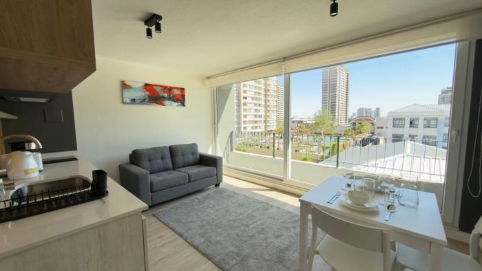 HOM I Depto 1D a pasos del Metro Parque Bustamante Ñuñoa GB205