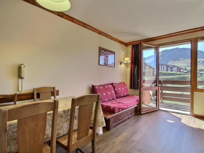 Studio cabine PMR avec balcon, au pied des pistes et proche commerces - La Plagne Soleil - FR-1-455-124